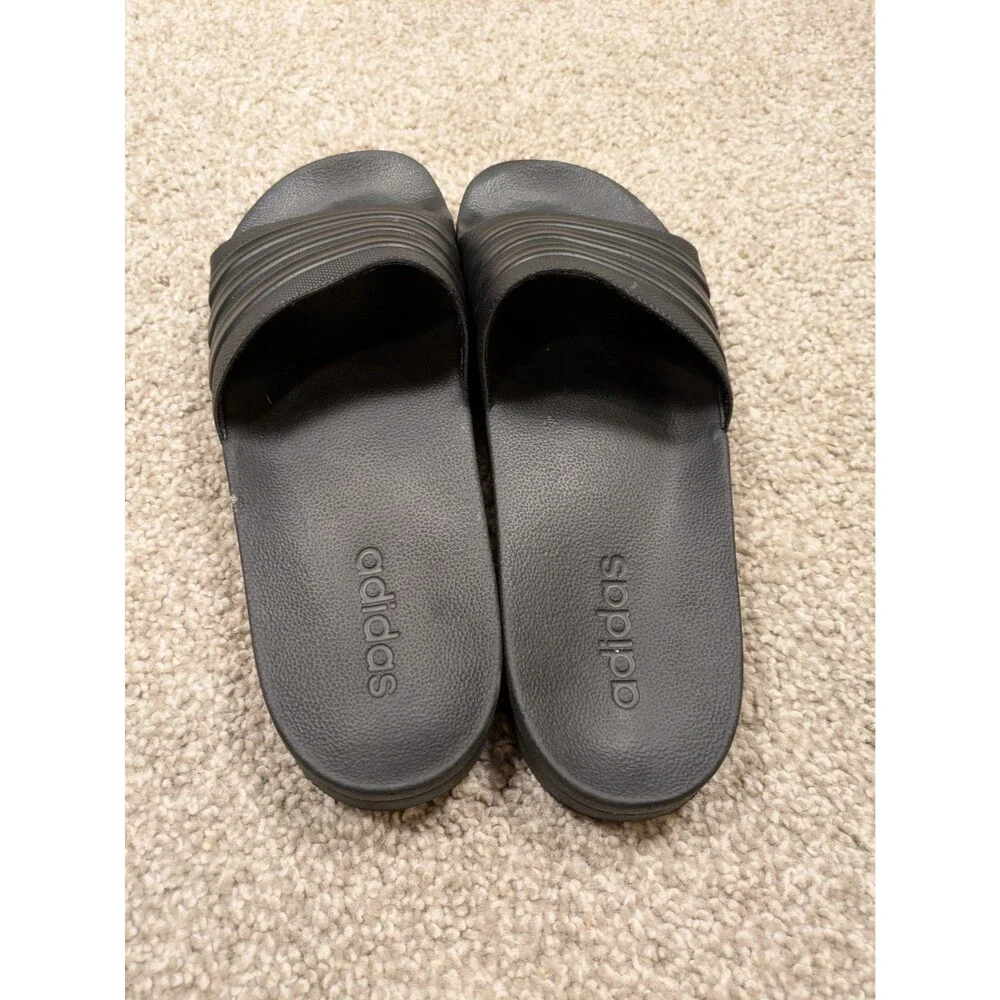Adidas Adilette Shower Slides Sandals Black Mens 14 Cloudfoam 3-Stripes | GZ3772